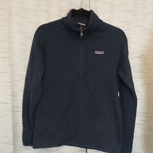 Patagonia Better Sweater 1/4 Zip Pullover Deep Blue Sz M